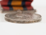 The QUEEN'S SOUTH AFRICA MEDAL with clasps for CAPE COLONY, ORANGE FREE STATE, JOHANNESBURG and DIAMOND HILL, together with the KING'S SOUTH AFRICA MEDAL with clasps for SOUTH AFRICA 1901 and 1902; both named to 26828 SAPr W.A. GILHAM R.E. (2 medals). - 3