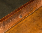 An antique Scottish tray back mahogany three drawer servery table with fine ring turnings, early 19th century, ​​​​​​​94cm high, 123cm wide, 52cm deep - 3