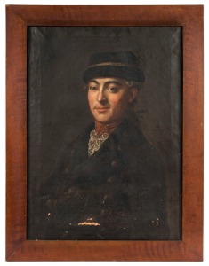 ARTIST UNKNOWN, (portrait of a gentleman, early 19th century), oil on canvas, 74 x 53cm, 88 x 67cm overall