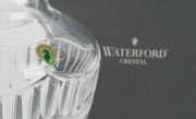 WATERFORD "POMPEII" crystal vase, in original box, acid etched mark and original foil label, 25cm high - 2