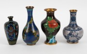 Nine assorted Chinese cloisonne vases, 19th and 20th century, ​​​​​​​the largest 17cm high - 3