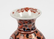 Three antique Imari porcelain baluster shaped vases, 19th century, ​​​​​​​the largest 25cm high - 3