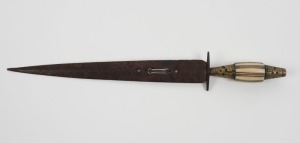 PROSTITUTE'S or GAMBLER'S DAGGER, antique Spanish knife made in Albacete, mid 19th century, ​​​​​​​34cm long