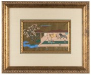 Two Japanese woodblock prints of horse scenes, 20th century, ​​​​​​​15 x 24cm, 37 x 45cm each overall - 2