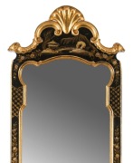 An Italian black and gilt framed mirror in the Chinese Chippendale style, late 20th century, ​​​​​​​103 x 42cm - 2