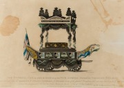 "The Funeral Car on which the body of our late VICE ADMIRAL HORATIO VISCOUNT NELSON..." antique hand-coloured engraving, early 19th century, ​​​​​​​36 x 52cm, 50 x 65cm overall - 2