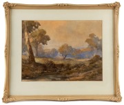 NAYLOR GILL (1872 - 1945), (rural landscape), watercolour, ​​​​​​​signed lower right "Naylor Gill", 37 x 49cm, 60 x 70cm overall - 2