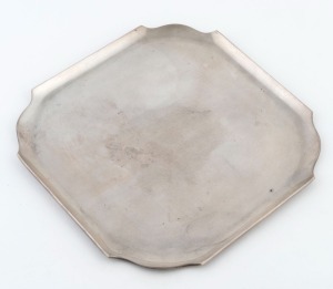A Mexican silver tray, 20th century, 25cm wide, 468 grams
