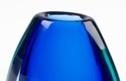 MURANO blue sommerso vase, 26cm high - 2