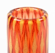 Czechoslovakian art glass vase by JOSEF KARL HOSPODKA, mid 20th century,  ​​​​​​​21.5cm high  - 2