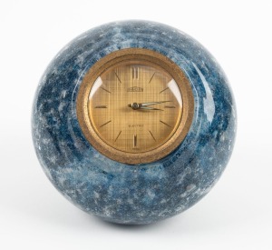 An art glass clock with Swiss quartz movement, 20th century, ​​​​​​​13.5cm high