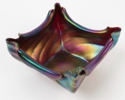 LOETZ stunning Art Nouveau iridescent glass bowl of square form, circa 1900, 10cm high, 18.5cm wide - 2