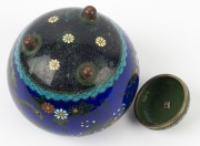 Antique Japanese cloisonne vase with lid, Meiji period, 19th century, ​​​​​​​12cm high - 3