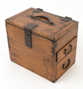 A Chinese scholar's travel box, 19th/20th century, ​​​​​​​24cm high