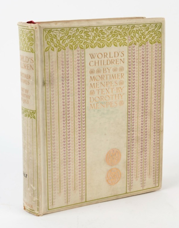 Dorothy & Mortimer MEPNES, World's Children, [London : Adam & Charles Black, 1903]; limited edition [#283/500] signed by Mortimer Mepnes. Ex library.