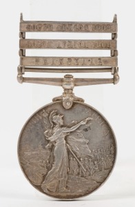 The QUEEN'S SOUTH AFRICA MEDAL with clasps for TRANSVAAL, SOUTH AFRICA 1901 and 1902; named to 41113 TPR G.H. REYNOLDS. SCOTTISH HORSE. Although he served in South Africa with the 2nd Battalion Scottish Horse, Reynolds was one of approximately 250 Austral