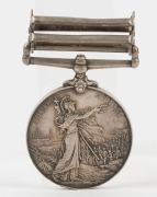 The QUEEN'S SOUTH AFRICA MEDAL with clasps for CAPE COLONY and ORANGE FREE STATE; named to 6015 PTE. A. LAWLOR. LEINSTER REG'T. - 2