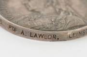 The QUEEN'S SOUTH AFRICA MEDAL with clasps for CAPE COLONY and ORANGE FREE STATE; named to 6015 PTE. A. LAWLOR. LEINSTER REG'T. - 4