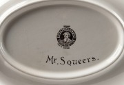 ROYAL DOULTON Series Ware "Mr. Squeers" porcelain bowl, together with a MOORCROFT Hibiscus dish, (2 items), factory marks to bases, 28cm and 11.5cm wide - 2