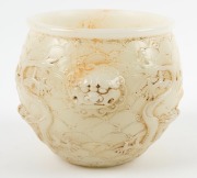 A Chinese mutton jade vase, 19th/20th century, ​​​​​​​14cm high - 2