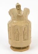 An antique English pottery apostle jug, 19th century, with Royal Warrant seal mark to base, 21cm high - 2