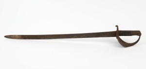 An antique military cutlass in relic condition, (no scabbard), 19th century, ​​​​​​​82cm long