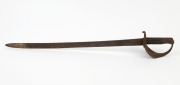 An antique military cutlass in relic condition, (no scabbard), 19th century, ​​​​​​​82cm long