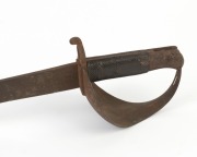 An antique military cutlass in relic condition, (no scabbard), 19th century, ​​​​​​​82cm long - 2