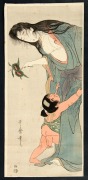 Five unframed Japanese woodblock prints, ​​​​​​​the largest 36 x 54cm - 2