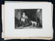 Japanese woodblock prints, Landseer Gallery prints, Victor Cobb engraving, and assorted engravings, (qty) - 8