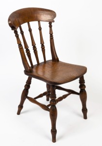 An antique English cottage chair, elm and beech, 19th century, 85cm high.
