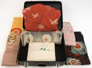 Japanese Kimono and assorted Obi (8 items)