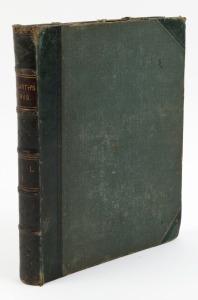 "THE WORKS OF WILLIAM HOGARTH" vol. 1, printed and published by The London Printing And Publishing Company, green half morroco with green cloth covered boards, fair condition only