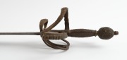 A replica sword with ornate basket hilt, mid 20th century, 107cm long - 3