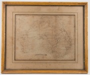 Assorted paintings, artworks and hand-painted map, 19th and 20th century, (5 items), the largest 49 x 26cm overall - 4