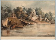 CHARLES RAMUS FORREST (1750 - 1827, artist), THOMAS SUTHERLAND (1785 - 1838, engraver), [INDIAN INTEREST], three hand-coloured engravings, 1824, I.) "City of Benares from the Ganges", II.) "Part of the City of Moorshedabad...", ​​​​​​​III.) "The Fakeer's - 2