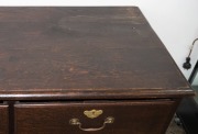 An antique oak Welsh dresser base with cabriole legs and pad feet, 19th century, ​​​​​​​76cm high, 170cm wide, 55cm deep - 3