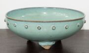 An antique Chinese bowl with turquoise glaze on three feet, in the Ming style, ​​​​​​​10cm high, 24cm diameter - 7