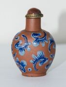Ten assorted Chinese snuff bottles, housed in a fitted blue and yellow cloth covered box, ​​​​​​​the box 35cm wide - 6