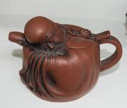 Xizheng ware group of eight assorted Chinese pottery teapots, ​​​​​​​the largest 11cm high - 2
