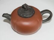 Xizheng ware group of eight assorted Chinese pottery teapots, ​​​​​​​the largest 11cm high - 6