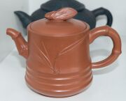 Xizheng ware group of seven assorted Chinese pottery teapots, together with 4 blue cups, (11 items) the largest 11cm high - 3