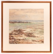 FREDERICK GEORGE (FRANK) REYNOLDS (1880-1932), (seascape), watercolour, signed lower left "F. Reynolds, 1920", 47 x 47cm, 71 x 68cm overall - 2