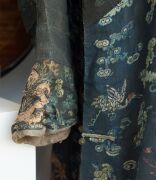 Antique Chinese dragon robe and hat, Qing Dynasty, 18th/19th century, (2 items), ​​​​​​​the robe 129cm long - 10