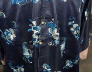 An antique Chinese blue silk robe with embroidered decoration,&nbsp;Qing Dynasty, 19th century, ​​​​​​​101cm long - 7