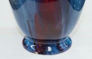 A Chinese red and lavender blue glazed stone ware vase, Qing dynasty 19cm high - 9