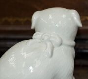 HIRADO ceramic puppy dog statue, Meiji period, late 19th century, ​11cm high, 12cm long - 6