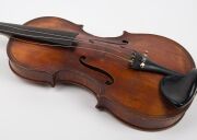 An antique violin in case, 19th century, - 3