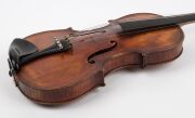 An antique violin in case, 19th century, - 5