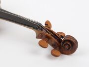 An antique violin in case, 19th century, - 6